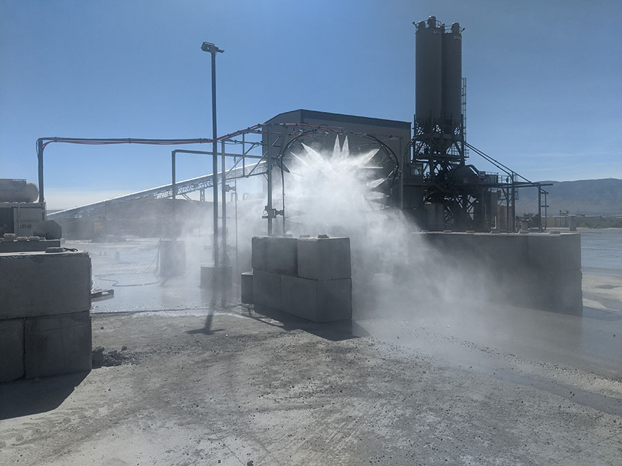 angled view of truck in Truck Wash